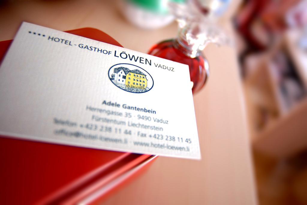 Hotel Gasthof Lowen Vaduz Buitenkant foto